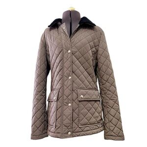 Women’s Quilted Calvin Klein Puffer Coat Olive Green Size XS